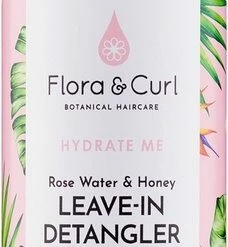 Beste deal 🧨 Flora & Curl Organic Rose & Honey Leave-In Detangler -300 Ml - Curly Girl Proof ✔️