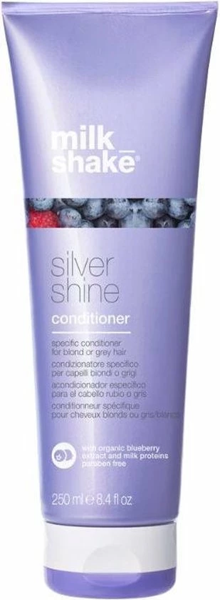Flash-uitverkoop 💯 Milk_shake Silver Shine Conditioner 250 Ml - Vrouwen - Voor Geblondeerd Haar/Gekleurd Haar/Grijs Haar - Conditioner Voor Ieder Haartype ✔️ 1 Flash-uitverkoop 💯 Milk_shake Silver Shine Conditioner 250 Ml - Vrouwen - Voor Geblondeerd Haar/Gekleurd Haar/Grijs Haar - Conditioner Voor Ieder Haartype ✔️