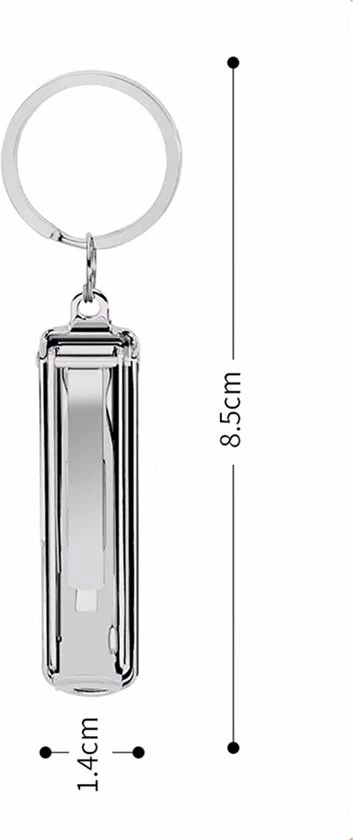 Beste Verkoop π INTER-ESQUE Nagelknipper Sleutelhanger - Met Nagelvijl - Zilver β 8 Beste Verkoop π INTER-ESQUE Nagelknipper Sleutelhanger - Met Nagelvijl - Zilver β - Afbeelding 8