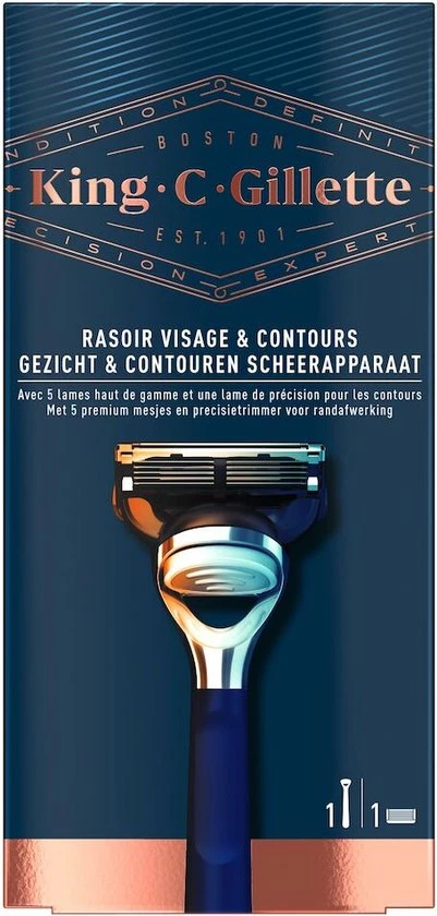 Goedkoop 🛒 King C. Gillette Gezicht En Contouren Scheersysteem Voor Heren 😀 9 Goedkoop 🛒 King C. Gillette Gezicht En Contouren Scheersysteem Voor Heren 😀 - Afbeelding 9