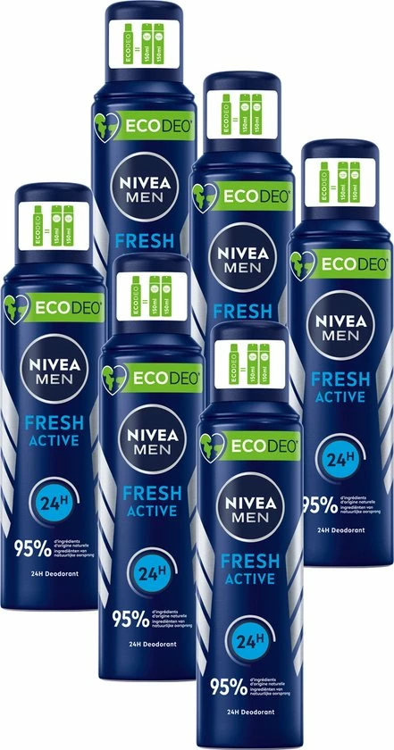 Beste Pirce π NIVEA MEN Ecodeo Fresh Active Deodorant - Voordeelverpakking - 6 X 125ml π 1 Beste Pirce π NIVEA MEN Ecodeo Fresh Active Deodorant - Voordeelverpakking - 6 X 125ml π