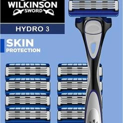 Hete verkoop ⭐ Wilkinson Sword Hydro 3 Scheermes Met 9 Mesjes 🎉