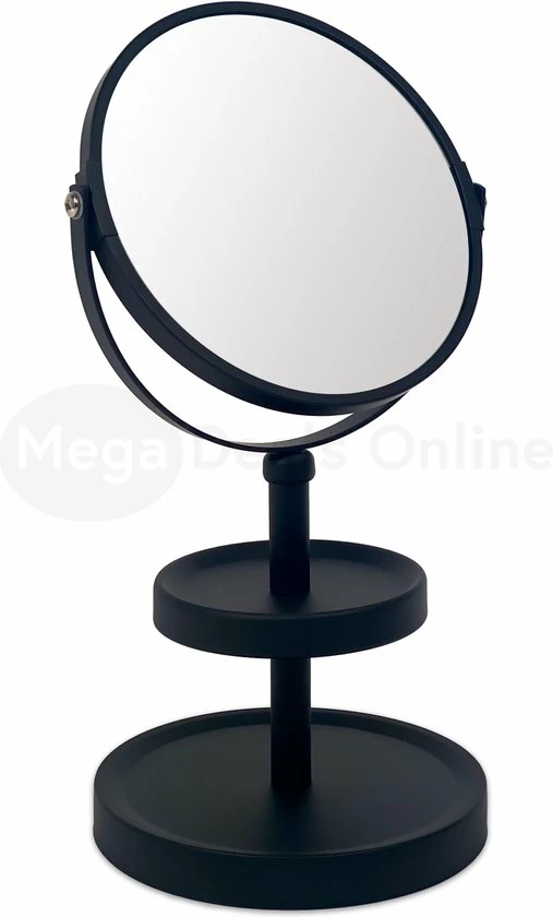 Beste Verkoop π― Merkloos Make-Up Spiegel - Scheerspiegel - Salonspiegel - Incl. Sieraden-rek/Sieraden-display - 3x Vergrotende Werking - Zwart π 1 Beste Verkoop π― Merkloos Make-Up Spiegel - Scheerspiegel - Salonspiegel - Incl. Sieraden-rek/Sieraden-display - 3x Vergrotende Werking - Zwart π