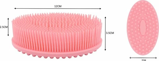 Kopen ๐งจ Blubs® Handborstel – Babyborstel – Badborstel – Doucheborstel – Massage – Siliconen – Wasborstel – Dry Brush – Lichaamsborstel – Scrubborstel – Huidborstel – Roze ๐ 4 Kopen ๐งจ Blubs® Handborstel – Babyborstel – Badborstel – Doucheborstel – Massage – Siliconen – Wasborstel – Dry Brush – Lichaamsborstel – Scrubborstel – Huidborstel – Roze ๐ - Afbeelding 4
