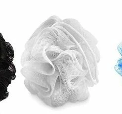 Goedkoopste ๐ฏ Merkloos Relaxing Bad & Douche Puff - Netspons - Ø 14 Cm. - Set A 3 Stuks!! - 3 Verschillende Kleuren!! ๐ฅ