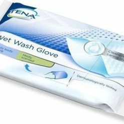Uitgang ✨ 1x Tena Wet Wash Glove Mild Geparfumeerd 5 Stuks - (1 Verpakking) 🛒 -BRAUN Shop 550x346