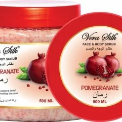 Flash-uitverkoop ⭐ Vera Silk Pomegranate Face & Body Scrub 🎉