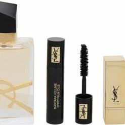 Gloednieuw 🧨 Yves Saint Laurent Libre Giftset - 50 Ml Eau De Parfum Spray + Mascara Volume Effet Faux Cils 2 Ml + Rouge Pur Couture Lippenstift 70 Le Nu 1,3 G - Cadeauset Voor Dames ✨