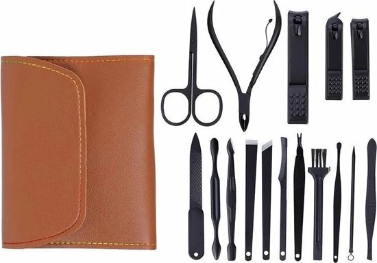 Goedkoopste 🔥 LOUZIR 16 Delig Manicure Set Met Gezichtsmasker- Nagelset -Nagelvijl - Nagelknipper- Nagelschaar - Pincet- Manicureset Met Luxe Etui Voor Nagel 🎁 10 Goedkoopste 🔥 LOUZIR 16 Delig Manicure Set Met Gezichtsmasker- Nagelset -Nagelvijl - Nagelknipper- Nagelschaar - Pincet- Manicureset Met Luxe Etui Voor Nagel 🎁 - Afbeelding 10