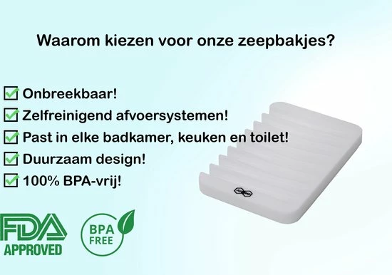 Flash-uitverkoop π JU&MP Zeepbakje - Handzeep - Badkamer Accessoires - Zeephouder - Wit π 2 Flash-uitverkoop π JU&MP Zeepbakje - Handzeep - Badkamer Accessoires - Zeephouder - Wit π - Afbeelding 2