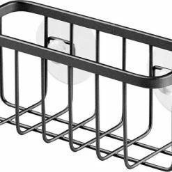 Goedkoopste ๐ IDesign Gootsteen Bakje Small Zwart - Zwart - Ophangen Zonder Boren ๐