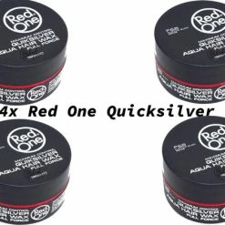 Korting 🔥 Red One Quicksilver Hair Wax| Haarwax| Haargel| Gel| Aqua Wax| Quicksilver Aqua Haarwax| 4 Stuks| 4 Pieces 💯