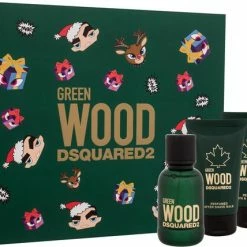 Beste Pirce 🎉 Dsquared2 Dsquared² Green Wood Giftset - 50 Ml Eau De Toilette Spray + 50 Ml Showergel + 50 Ml Aftershave Balm - Cadeauset Voor Heren 😍