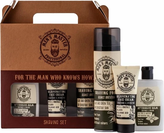 Top 10 π Men's Master Shaving Set - Giftset Met Aftershave Balm + Gezichtscrème + Scheerschuim π 1 Top 10 π Men's Master Shaving Set - Giftset Met Aftershave Balm + Gezichtscrème + Scheerschuim π