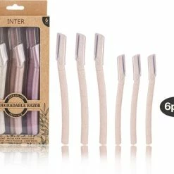 Aanbiedingen 💯 Merkloos INTER™ 3x Dermaplaning Scheermesje - Wenkbrauw Mesje - Scheermesjes Gezicht + 3x Gratis Kleiner Wenkbrauw Scheermesje Van Tarwestro - Eyebrow Razor - 6 Stuks 🛒