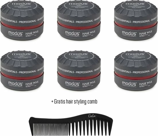 Promo π Modus Hair Styling Wax Grey 6 Stuks + Gratis Styling Comb π 1 Promo π Modus Hair Styling Wax Grey 6 Stuks + Gratis Styling Comb π