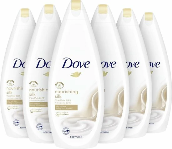 Gloednieuw β Dove Douchecrème Nourishing Silk - 6 X 750 Ml - Voordeelverpakking π 1 Gloednieuw β Dove Douchecrème Nourishing Silk - 6 X 750 Ml - Voordeelverpakking π
