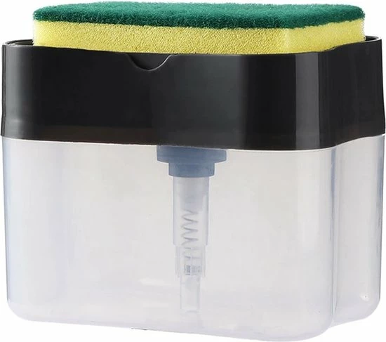 Goedkoop 💯 Buxibo - 2 In 1 Zeepdispenser Met Sponshouder - Inclusief Spons - Zeeppompje - Spons Met Container + Dispenser Voor Afwasmiddel - Wasmiddel - Voor Keuken & Huishouden - Zwart 🤩 12 Goedkoop 💯 Buxibo - 2 In 1 Zeepdispenser Met Sponshouder - Inclusief Spons - Zeeppompje - Spons Met Container + Dispenser Voor Afwasmiddel - Wasmiddel - Voor Keuken & Huishouden - Zwart 🤩 - Afbeelding 12