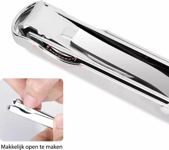 Beste Verkoop π INTER-ESQUE Nagelknipper Sleutelhanger - Met Nagelvijl - Zilver β 3 Beste Verkoop π INTER-ESQUE Nagelknipper Sleutelhanger - Met Nagelvijl - Zilver β - Afbeelding 3