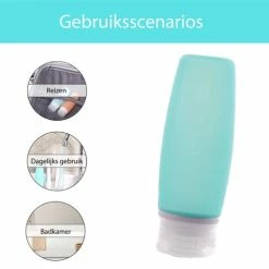 Aanbiedingen 🎁 STARMAN Reisflesjes Set - Inclusief Toilettas - Siliconen - Reisflacons - 👜 Handbagage - 100ml - 4 Stuks ⭐ -BRAUN Shop 550x492 5