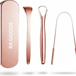 Goedkoopste 🧨 RX Goods Rosé Gouden Tongschraper Voor Mondverzorging – 4 Stuks – Duurzaam & Herbruikbaar 😍