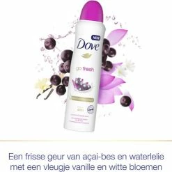 Groothandel 🛒 Dove Go Fresh Acai Berry & Waterlily Deodorant Spray Antitranspirant - 6 X 150 Ml - Voordeelverpakking 👏 15 Groothandel 🛒 Dove Go Fresh Acai Berry & Waterlily Deodorant Spray Antitranspirant - 6 X 150 Ml - Voordeelverpakking 👏 -BRAUN Shop 550x495