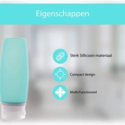 Aanbiedingen 🎁 STARMAN Reisflesjes Set - Inclusief Toilettas - Siliconen - Reisflacons - 👜 Handbagage - 100ml - 4 Stuks ⭐ -BRAUN Shop 550x497 4