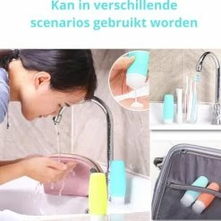 Aanbiedingen 🎁 STARMAN Reisflesjes Set - Inclusief Toilettas - Siliconen - Reisflacons - 👜 Handbagage - 100ml - 4 Stuks ⭐ -BRAUN Shop 550x499 9