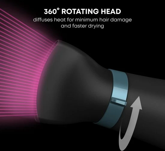 Promo ✔️ Revamp Progloss 4000 Föhn Met Draaiende Kop - Haardroger - Ionisch - Lichtgewicht 😍 5 Promo ✔️ Revamp Progloss 4000 Föhn Met Draaiende Kop - Haardroger - Ionisch - Lichtgewicht 😍 - Afbeelding 5