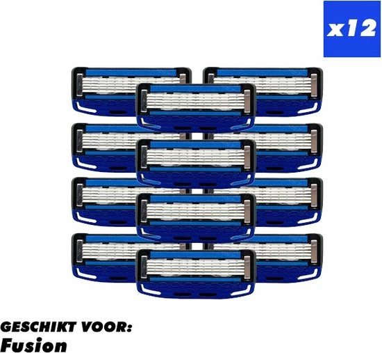 Nieuw π Merkloos Universele Scheermes – Geschikt Voor Gillette Fusion – 5 Blade – 12 Stuks - Blauw π 1 Nieuw π Merkloos Universele Scheermes – Geschikt Voor Gillette Fusion – 5 Blade – 12 Stuks - Blauw π