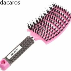 Promo 🌟 Dacaros Anti Klit Haarborstel - Kappers Borstel - Antiklit Borstel - Sinterklaas Surprise Schoen - Hoofdhuid Verzorging Borstel - Haar Borstel Kinderen Kleur Rose 🎁
