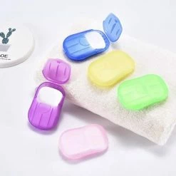 Uitgang 😀 Greenz Products Draagbare Handzeep - 5 Doosjes A 20 Tabletten - Perfecte Gadget Voor Reizigers - Anti-bacterieel - Mini - Draagbaar Op Zak - Hygiëne - Wandelen - Bad - Badkamer - Geur - Kamperen - Reiniging - Kleur - Wegwerp - Papier - Toilet - Toilettas - Tabletten 🌟