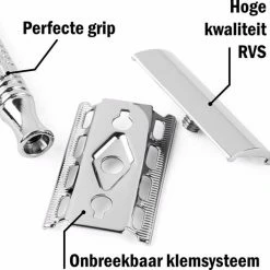 Beste deal 🛒 Safety Razor QSHAVE + 5 Titanium Scheermesjes – Dubbelzijdig Scheermes Voor Mannen En Vrouwen – Klassiek Scheermes 🤩 16 Beste deal 🛒 Safety Razor QSHAVE + 5 Titanium Scheermesjes – Dubbelzijdig Scheermes Voor Mannen En Vrouwen – Klassiek Scheermes 🤩 -BRAUN Shop 550x528 5