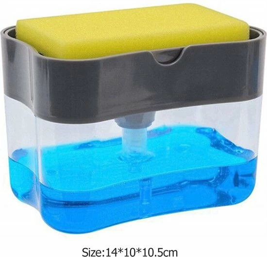 Goedkoop 💯 Buxibo - 2 In 1 Zeepdispenser Met Sponshouder - Inclusief Spons - Zeeppompje - Spons Met Container + Dispenser Voor Afwasmiddel - Wasmiddel - Voor Keuken & Huishouden - Zwart 🤩 7 Goedkoop 💯 Buxibo - 2 In 1 Zeepdispenser Met Sponshouder - Inclusief Spons - Zeeppompje - Spons Met Container + Dispenser Voor Afwasmiddel - Wasmiddel - Voor Keuken & Huishouden - Zwart 🤩 - Afbeelding 7