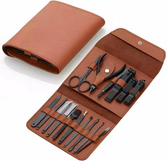 Goedkoopste 🔥 LOUZIR 16 Delig Manicure Set Met Gezichtsmasker- Nagelset -Nagelvijl - Nagelknipper- Nagelschaar - Pincet- Manicureset Met Luxe Etui Voor Nagel 🎁 4 Goedkoopste 🔥 LOUZIR 16 Delig Manicure Set Met Gezichtsmasker- Nagelset -Nagelvijl - Nagelknipper- Nagelschaar - Pincet- Manicureset Met Luxe Etui Voor Nagel 🎁 - Afbeelding 4