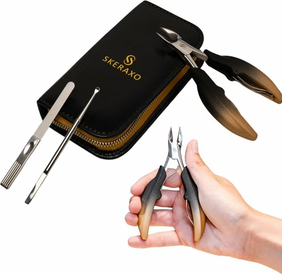 Korting 🔥 Skeraxo® Professionele Pedicureset Nageltang Kalknagel - Met Nagelvijl & Vuil Verwijderaar - Nagelschaar Voor Harde Teennagels – Nagelknipper Ingegroeide Teennagel - Inclusief Teennagel Correctors 😀 7 Korting 🔥 Skeraxo® Professionele Pedicureset Nageltang Kalknagel - Met Nagelvijl & Vuil Verwijderaar - Nagelschaar Voor Harde Teennagels – Nagelknipper Ingegroeide Teennagel - Inclusief Teennagel Correctors 😀 - Afbeelding 7