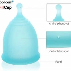 Hete verkoop 😉 FitCup Duurzame Menstruatiecup - Herbruikbaar - Maat S / L 🥰 -BRAUN Shop 550x538 5