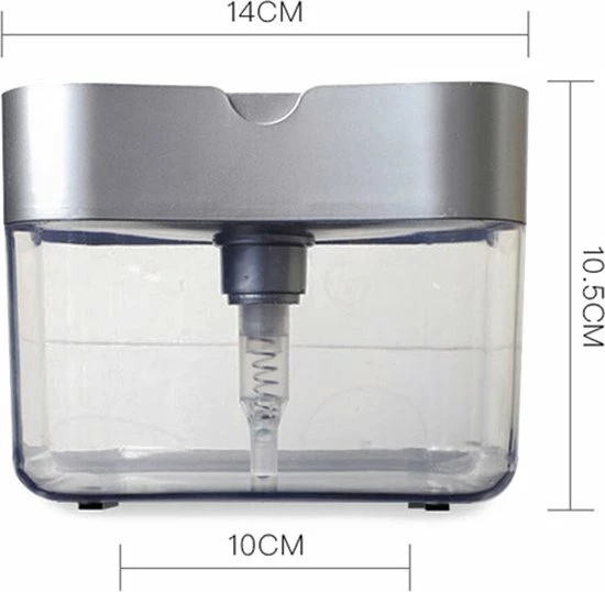 Goedkoop 💯 Buxibo - 2 In 1 Zeepdispenser Met Sponshouder - Inclusief Spons - Zeeppompje - Spons Met Container + Dispenser Voor Afwasmiddel - Wasmiddel - Voor Keuken & Huishouden - Zwart 🤩 10 Goedkoop 💯 Buxibo - 2 In 1 Zeepdispenser Met Sponshouder - Inclusief Spons - Zeeppompje - Spons Met Container + Dispenser Voor Afwasmiddel - Wasmiddel - Voor Keuken & Huishouden - Zwart 🤩 - Afbeelding 10