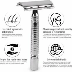 Beste deal 🛒 Safety Razor QSHAVE + 5 Titanium Scheermesjes – Dubbelzijdig Scheermes Voor Mannen En Vrouwen – Klassiek Scheermes 🤩 24 Beste deal 🛒 Safety Razor QSHAVE + 5 Titanium Scheermesjes – Dubbelzijdig Scheermes Voor Mannen En Vrouwen – Klassiek Scheermes 🤩 -BRAUN Shop 550x542 3