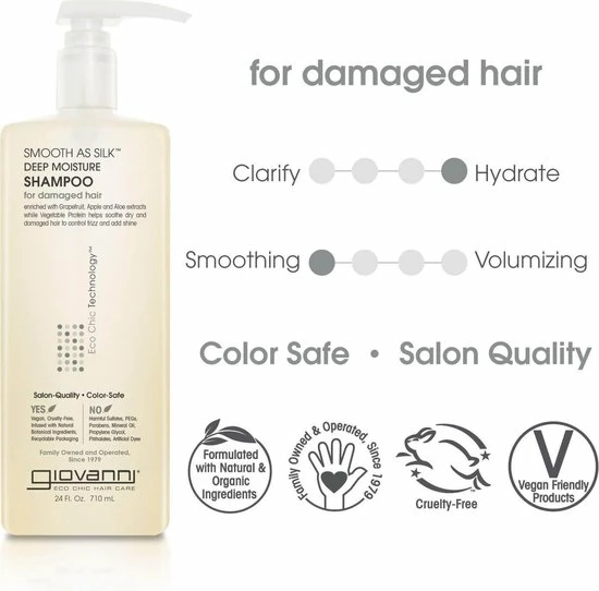 Hete verkoop β¨ Giovanni Cosmetics - Smooth As Silk Hair Care Set - Shampoo & Conditioner Voor Beschadigd Haar π 2 Hete verkoop β¨ Giovanni Cosmetics - Smooth As Silk Hair Care Set - Shampoo & Conditioner Voor Beschadigd Haar π - Afbeelding 2