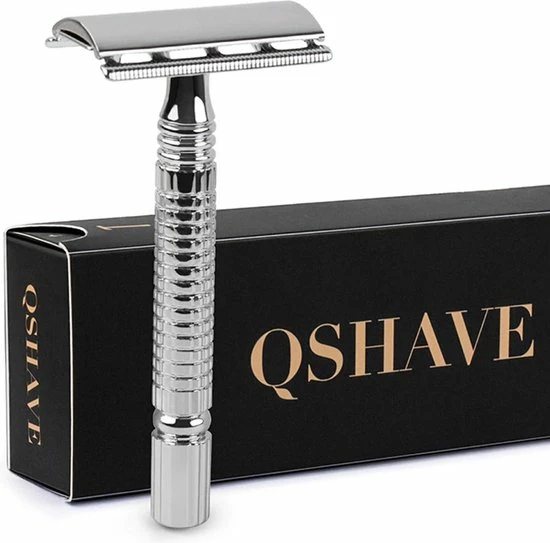 Beste deal 🛒 Safety Razor QSHAVE + 5 Titanium Scheermesjes – Dubbelzijdig Scheermes Voor Mannen En Vrouwen – Klassiek Scheermes 🤩 1 Beste deal 🛒 Safety Razor QSHAVE + 5 Titanium Scheermesjes – Dubbelzijdig Scheermes Voor Mannen En Vrouwen – Klassiek Scheermes 🤩