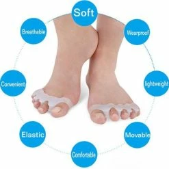 Korting ⭐ PKD Siliconen - Teen Spreider - Pijnverlichting - Eeltknobbels - Voeten - Tenen - Zwart ✔️ -BRAUN Shop 550x543