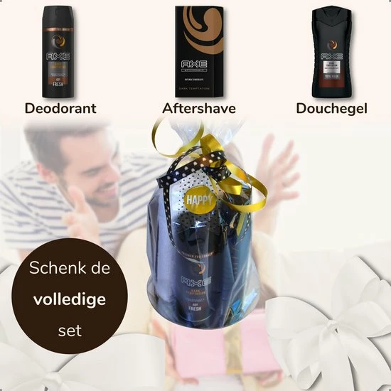Beste Pirce ❤️ Axe Dark Temptation Cadeau Voor Man - Geschenkset Mannen - 4 Producten - Deodorant ● Douchegel ● Aftershave ● Handdoek Gezicht - Cadeau Compleet 🎁 2 Beste Pirce ❤️ Axe Dark Temptation Cadeau Voor Man - Geschenkset Mannen - 4 Producten - Deodorant ● Douchegel ● Aftershave ● Handdoek Gezicht - Cadeau Compleet 🎁 - Afbeelding 2