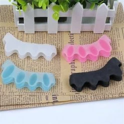 Korting โญ PKD Siliconen - Teen Spreider - Pijnverlichting - Eeltknobbels - Voeten - Tenen - Zwart โ๏ธ