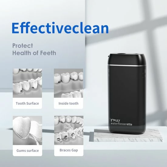 Korting π Enpuly Frisson Life - Waterflosser - Flosser - Waterflosser Draadloos - Kerstcadeaus -zwart β¨ 2 Korting π Enpuly Frisson Life - Waterflosser - Flosser - Waterflosser Draadloos - Kerstcadeaus -zwart β¨ - Afbeelding 2