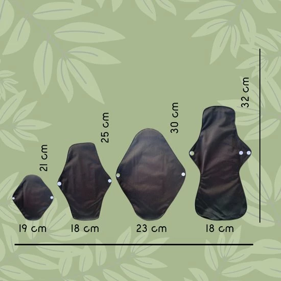 Nieuw π― 5 Stuks Eco Bamboe Wasbaar Maandverband - Herbruikbaar Maandverband Jeejz β 4 Nieuw π― 5 Stuks Eco Bamboe Wasbaar Maandverband - Herbruikbaar Maandverband Jeejz β - Afbeelding 4
