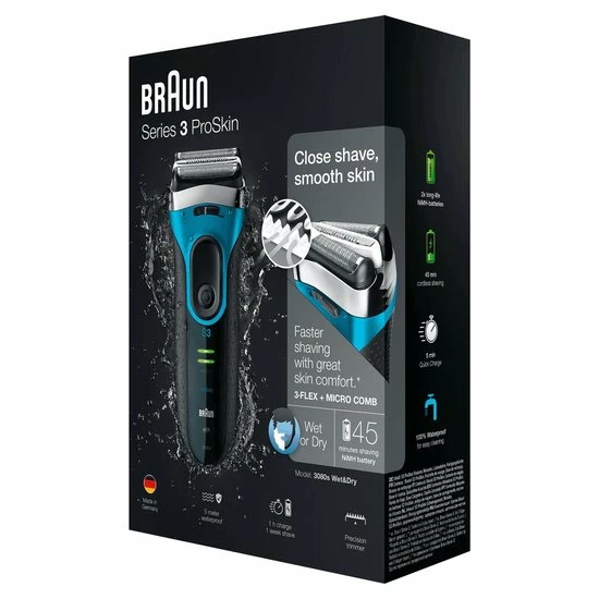 Hete verkoop ❤️ Braun Series 3 3080s - Scheerapparaat 👍 4 Hete verkoop ❤️ Braun Series 3 3080s - Scheerapparaat 👍 - Afbeelding 4