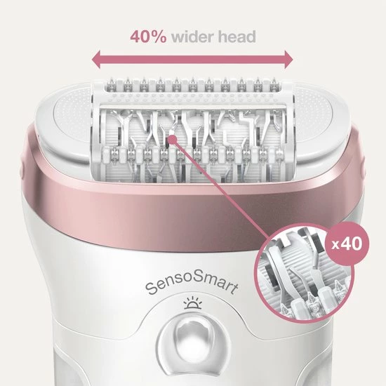 Groothandel ⌛ Braun Silk-épil 9 9-870 - Epilator - Wit/Roségoud ✨ 8 Groothandel ⌛ Braun Silk-épil 9 9-870 - Epilator - Wit/Roségoud ✨ - Afbeelding 8