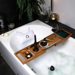 Goedkoopste 🎁 QUVIO Opblaasbaar Badkussen - Nekkussen Voor In Bad - Badkussen Met Zuignappen - Wit - Relaxen In Bad - Hoofdsteun Kussen Met Antislip - Ideale Ontspanning Voor Het Hoofd En Nek 🧨 -BRAUN Shop 550x550 368