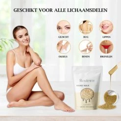 Beste Pirce 🔥 Rostem® Luxe Harskorrels - Hard Wax Beans - Hotwax - Wax Bonen - Creme 1KG - Incl. 10 Spatels 👍 -BRAUN Shop 550x550 519